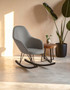 Kolding Dark Grey Rocking Chair