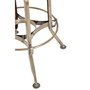 Gator Ash Wood Seat Metallic Stool