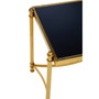 Ackley Black and Gold Side Table