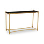 Ackley Black Glass Console Table