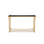 Ackley Black Glass Console Table