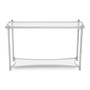 Ackley Clear Glass Console Table