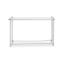 Ackley Clear Glass Console Table