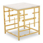 Aprilia White Marble Side Table