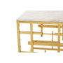 Aprilia White Marble Side Table