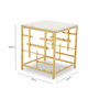 Aprilia White Marble Side Table