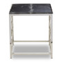 Aprilia Black Marble Side Table
