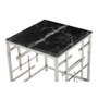 Aprilia Black Marble Side Table