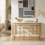 Aprilia White Marble Console Table