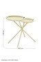 Oria Warm Metallic Side Table