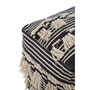 Cefena Black Pouffe
