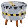 Cefena Round Footstool