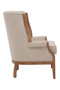 Cabra Cream Chair with Tufted Back