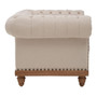 Cabra Chesterfield Cream Armchair