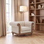 Cabra Chesterfield Cream Armchair