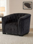 Fenton Black Fabric Armchair