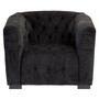 Fenton Black Fabric Armchair