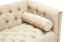 Surina Three Seat Stone Fabric Sofa