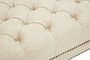 Surina Three Seat Stone Fabric Sofa