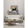 Surina Two Seat Stone Fabric Sofa