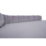 Felizia Grey Left Arm Velvet Chaise