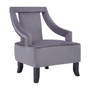 Faye Grey Velvet Chair