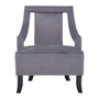 Faye Grey Velvet Chair