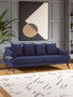 Mylo 3 Seater Navy Fabric Sofa