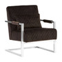 Gatsby Black Fabric Armchair
