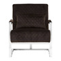 Gatsby Black Fabric Armchair
