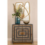 Roselle Antique Brass Finish Sideboard