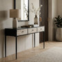 Luxor Three Drawer Rectangular Console Table