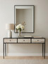 Luxor Three Drawer Rectangular Console Table