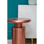 Corra Copper Finish Side Table