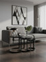 Corra Set Of Three Black Nesting Tables