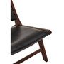 Inca Genuine Black Cow Leather Chair