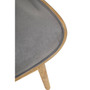 Vinsi Grey Velvet Chair With Winged Back