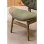 Vinsi Green Velvet Chair With Button Detail