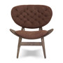 Vinsi Brown Velvet Chair With Button Detail