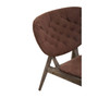Vinsi Brown Velvet Chair With Button Detail