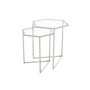 Herber Set of 2 Silver Finish Tables