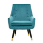 Sara Green Velvet Armchair