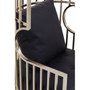 Eliza Brushed Silver Dome Cage Chair