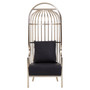 Eliza Brushed Silver Dome Cage Chair