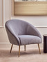 Tania Grey Occasional Chair