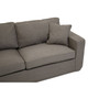 Valensole 3 Seat Grey Fabric Sofa