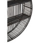 Batu large Black Rattan Wall Shelf