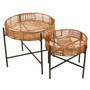 Batu Set of 2 Natural Rattan Side Tables