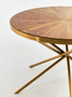 Jana Round Fir Wood Dining Table with Splayed Legs