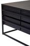 Judd Black Finish 4 Drawer Coffee Table